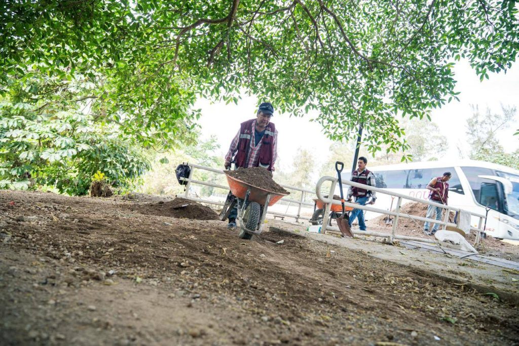 Trabaja gobierno de Geraldine en preparativos del camino a El Pichón
