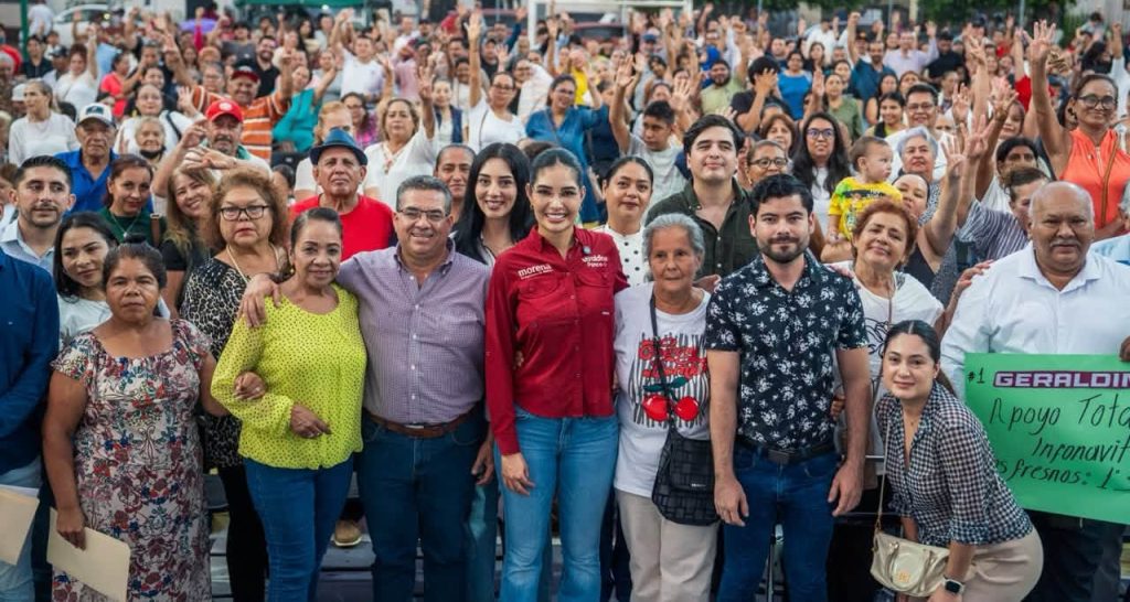 GERALDINE PONCE FORTALECE CERCANÍA CON FAMILIAS DE TEPIC, LA COLUMNA VERTEBRAL DE SU BASTIÓN POLÍTICO