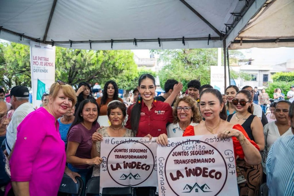 HABITANTES DE LA H. CASAS MANIFIESTAN SU APOYO A GERALDINE PONCE, LA ASPIRANTE MÁS CERCANA AL PUEBLO