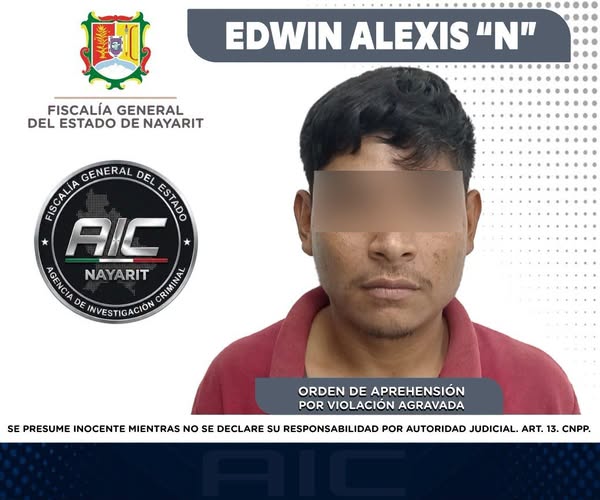 SE LE EJECUTA ORDEN DE APREHENSIÓN POR VIOLACIÓN AGRAVADA…