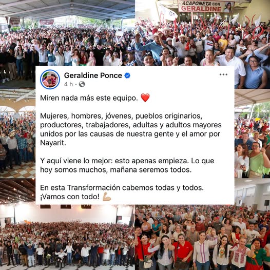 GERALDINE PONCE: EN EL PROYECTO TRANSFORMADOR CABEMOS TODAS Y TODOS